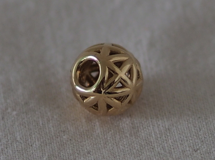 torus_pearl_type4_thick 3d printed Polished Brass