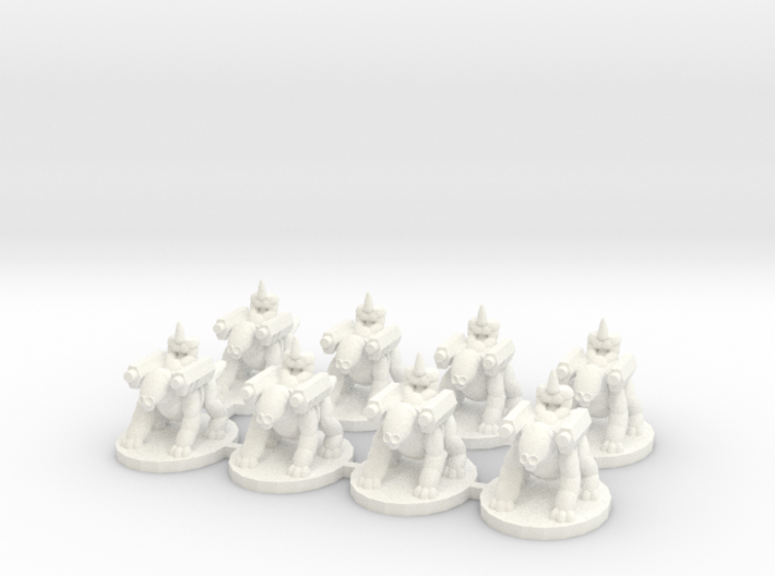 6mm - Elvish Guardians Beast Riders with Dual Bolt 3d printed