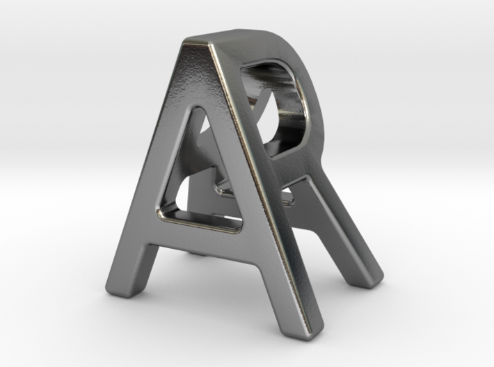 AR RA - Two way letter pendant 3d printed