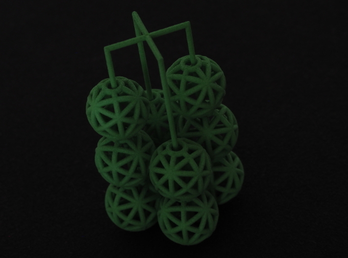 torus_pearl_loop_type6_normal 3d printed Green Processed Versatile Plastic