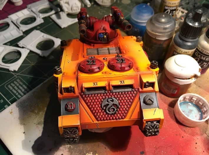 Scarab Legion : Mark-1 APC Frontplate 3d printed 