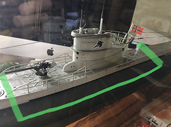 1/96 DKM U-boot VII/C Conning Hull Upper Deck 3d printed 