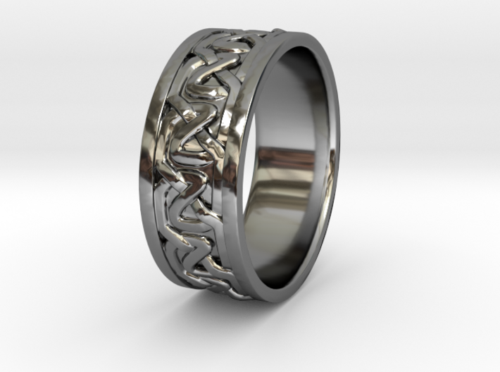 Persian / Pictish style celtic knot ring 3d printed 