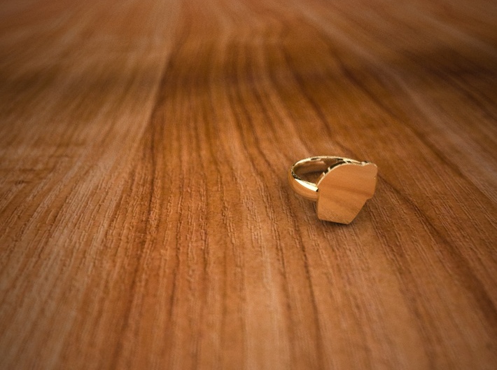 Pikabu Ring 14k gold 6.5size 3d printed