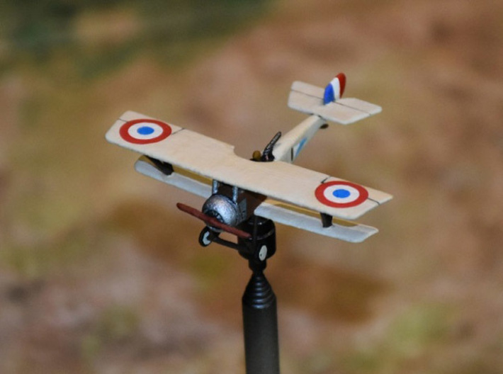 Nieuport 12bis (various scales) 3d printed Photo and paint job courtesy Peter &quot;Teaticket&quot; at wingsofwar.org