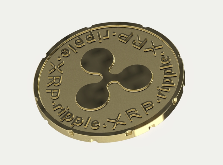 Ripple Coin XRP 3d printed