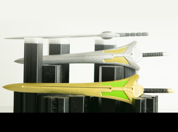 Mega Power Sword 3d printed Example of model, not shapeways print