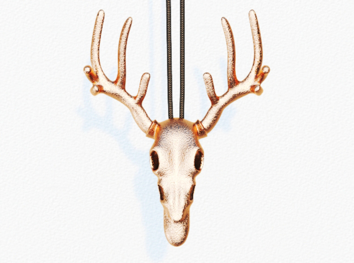 Deer Skull Bottle Opener Pendant 3d printed