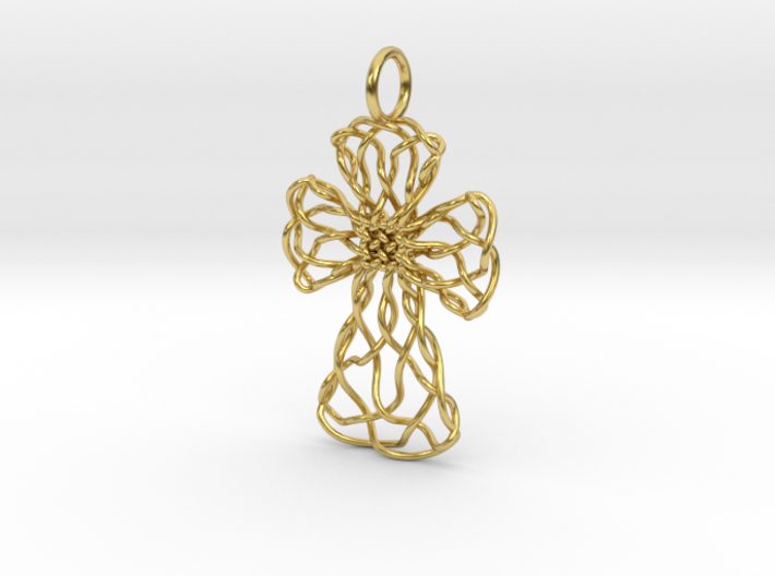 Celtic Cross Pendant, v.2 - Christian Jewelry 3d printed