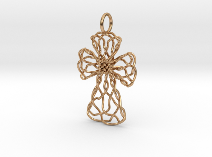Celtic Cross Pendant, v.2 - Christian Jewelry 3d printed