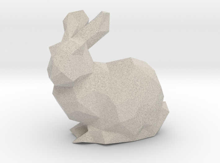 Low Poly Bunny Solid 3d printed