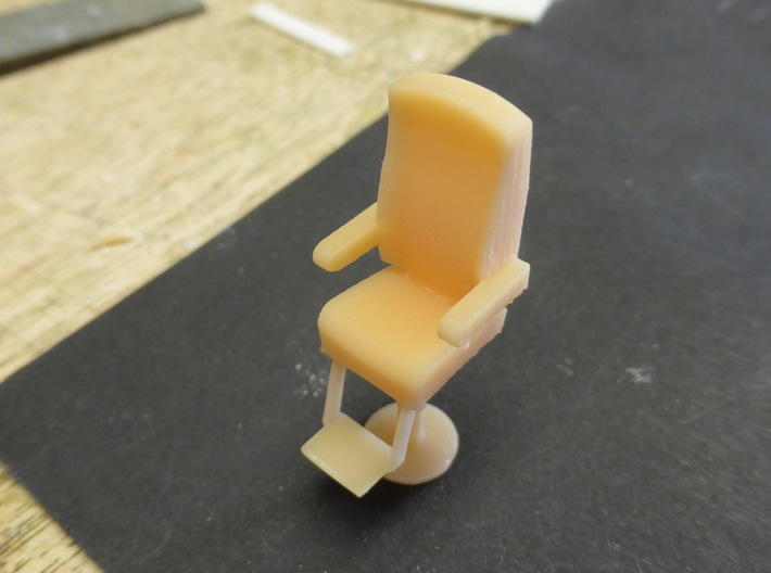 Helm chair scale 1:50  3d printed 