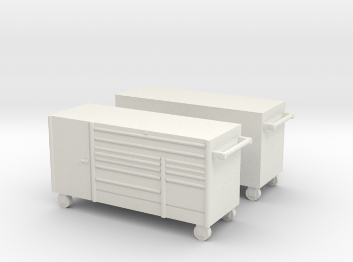 1/50th 7' mechanics tool chest cabinet box (2) 3d printed