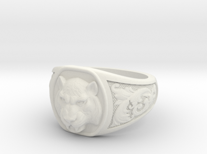 Tiger ring # 3 3d printed 