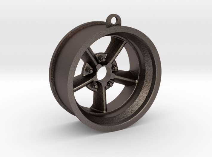 Key Chain American Five Spoke Wheel 3d printed