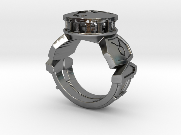 Taurus Ring 3d printed 