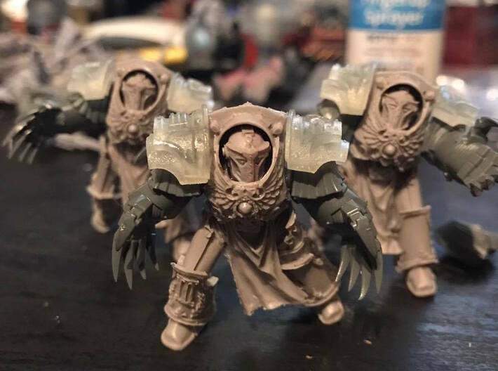 5x Void Drakes - T:2a Cataphractii Shoulder Sets 3d printed 