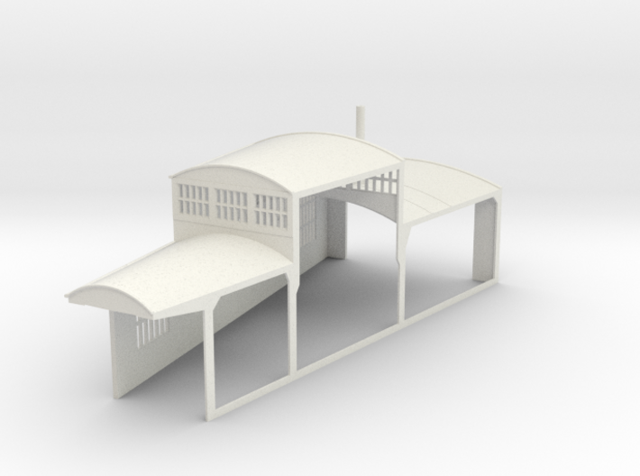 z-160-roundhouse-15-deg-left-side-section-open-1 3d printed