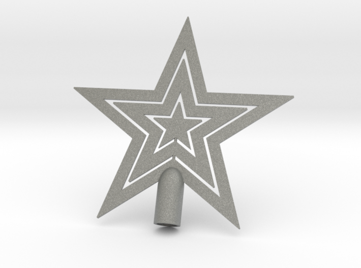 Star tree topper Christmas - Small Strong 10cm 4&quot; 3d printed