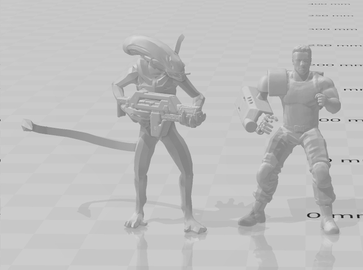 Alien Jeri Synthetic 1/60 Miniature for games rpg 3d printed 