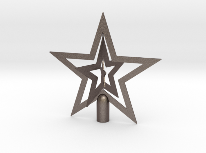 Star spark tree topper christmas - Large 24cm 9½&quot; 3d printed