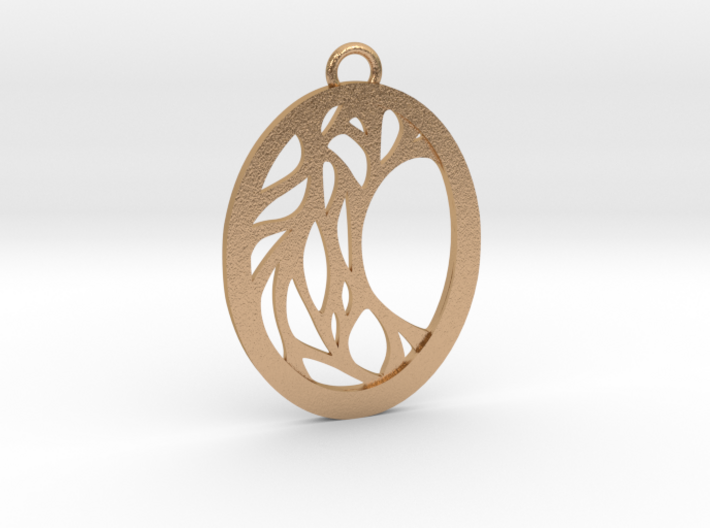 Meliae pendant metal 3d printed