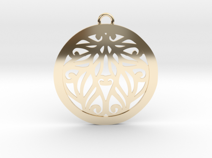 Aria pendant metal 3d printed