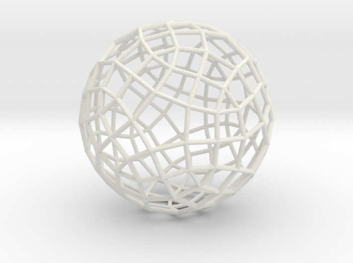 Generalized rhombicosidodecahedron 3d printed 