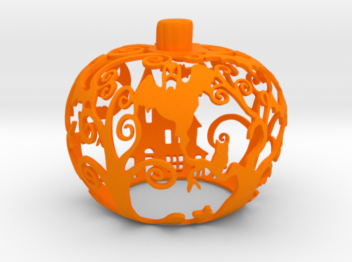 Pumpkin Tealight Holder 3d printed