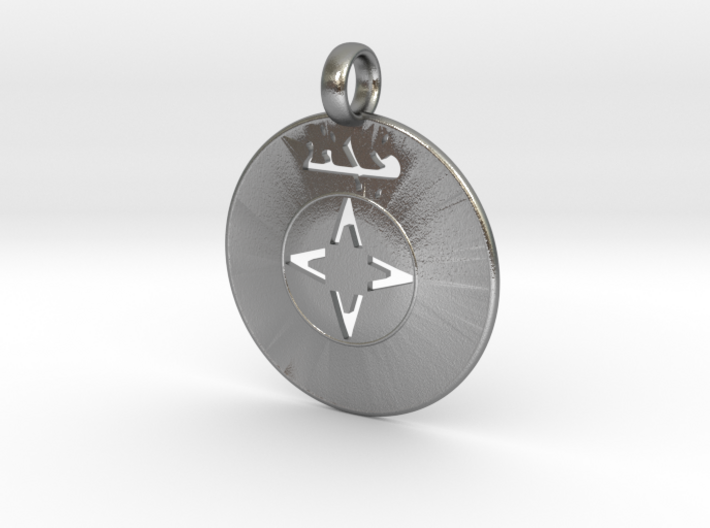 Assyrian Shield Pendent 3d printed