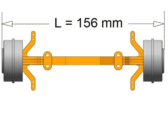 front-axle-assy 3d printed 