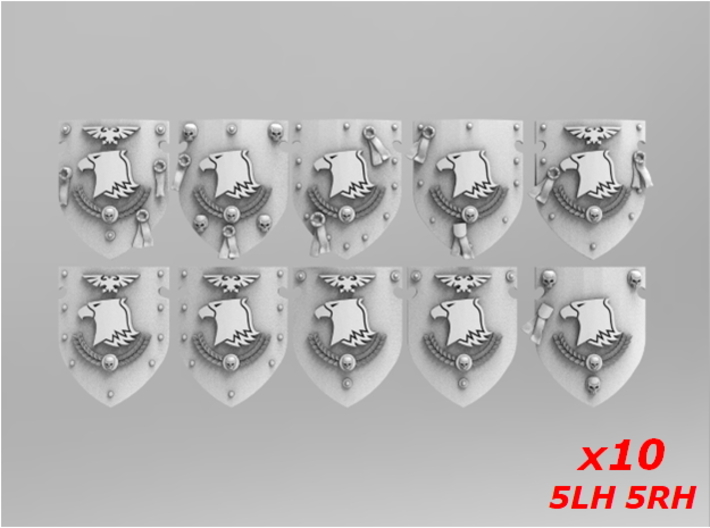 Raptor Shields V2 Sprue 2 3d printed
