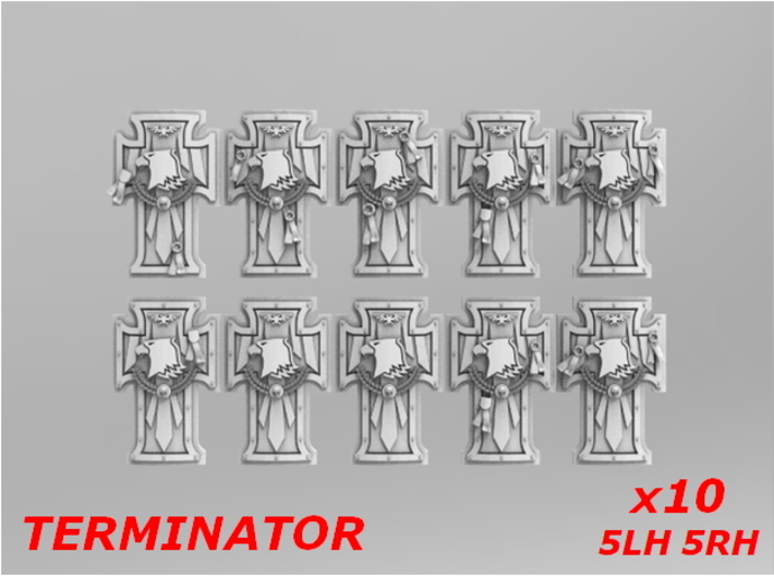 Raptors Terminator Shield V2 Sprue 1 3d printed