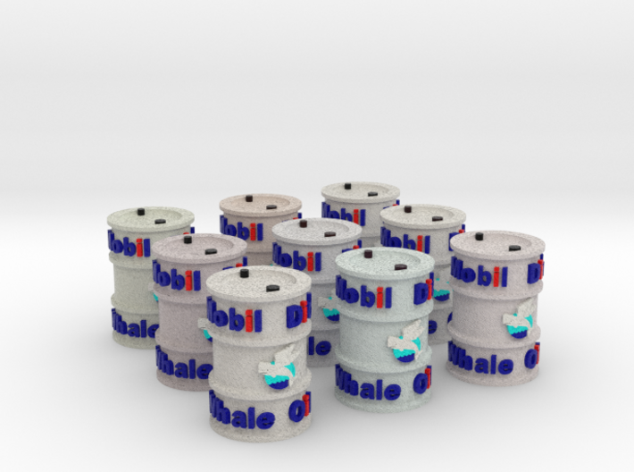 1-56 Full Color 9x Whale Oil Drum 3d printed 