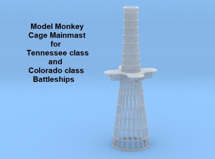 1/225 Tennessee &amp; Colorado class Cage Mainmast 3d printed