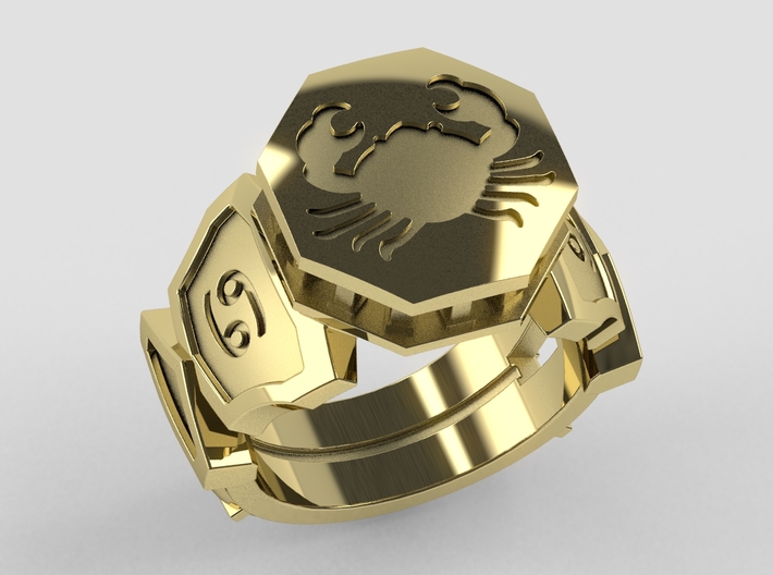 Cancer Ring 3d printed