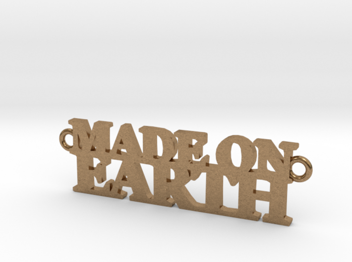 Made on EARTH Pendant 3d printed