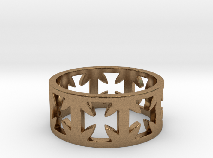 Outlaw Biker Cross Ring Size 11 3d printed