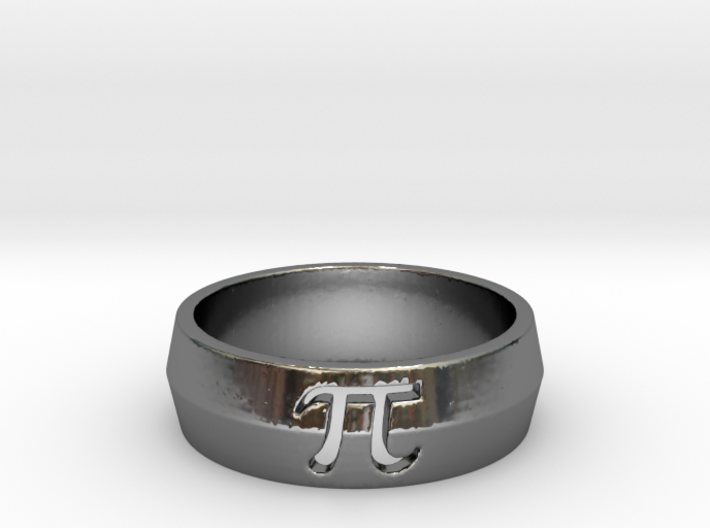 PI Ring Design Ring Size 10 3d printed