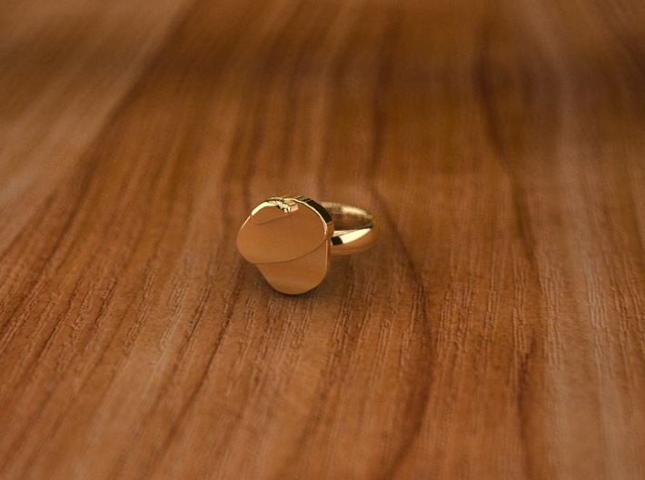 Pikabu Classical Ring 14k gold 6.5size 3d printed 