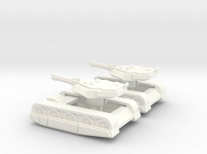 2x Erets Mk1 Battle Tank (one medevac) 3d printed