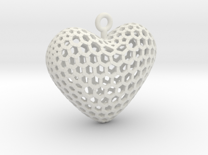 Love - hexagonal 3d printed