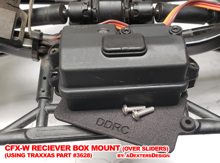 CFX-W  RECEIVER BOX MOUNT 3d printed a proper mount for the Receiver Box