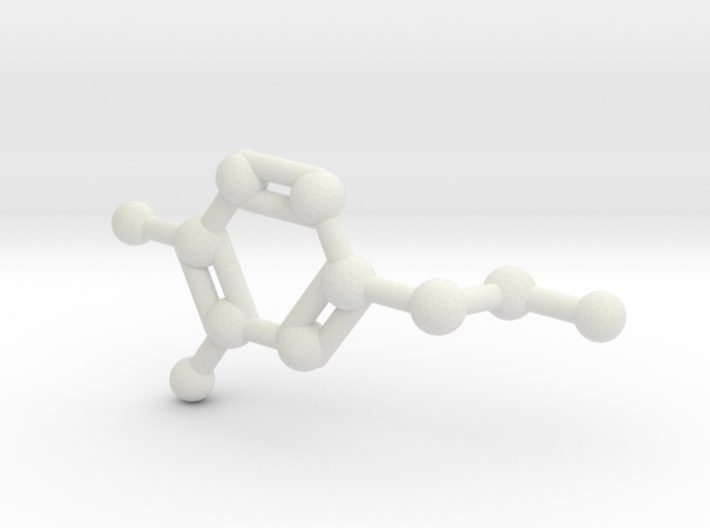 Dopamine Molecule Necklace 3d printed