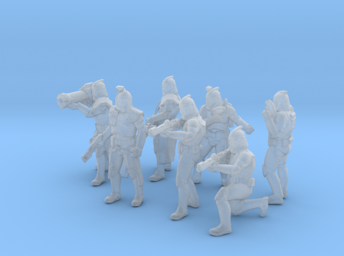 7x 28mm Clone Troopers 3d printed