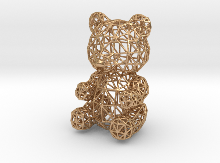Teddy Bear Wireframe 3d printed