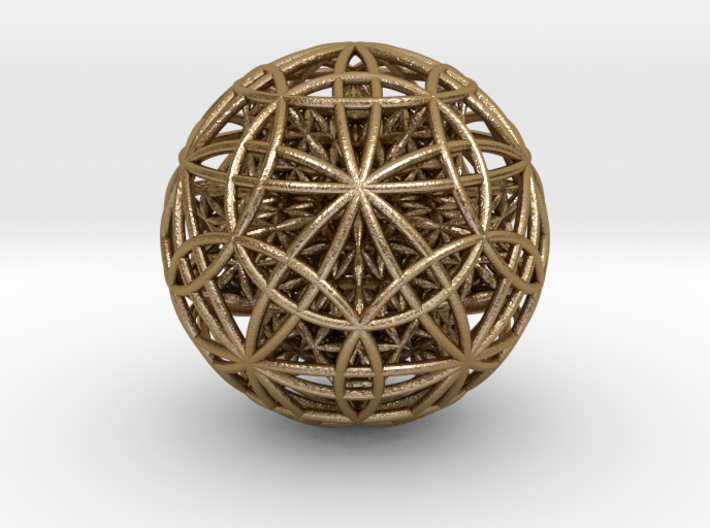 IcosaDodecasphere w/ FOL Stel. Icosahedron 4&quot; 3d printed