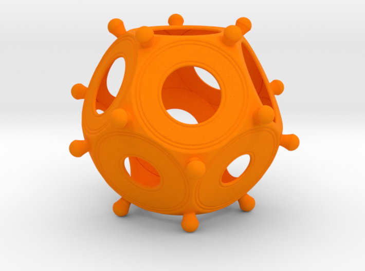 Roman Dodecahedron Colour 100 3d printed