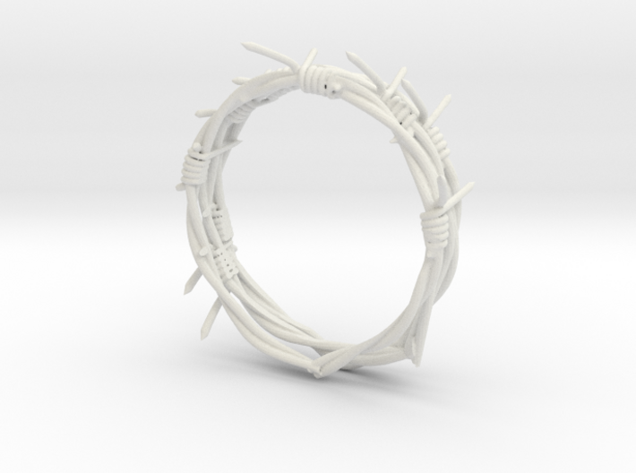 barbed ring 3d printed
