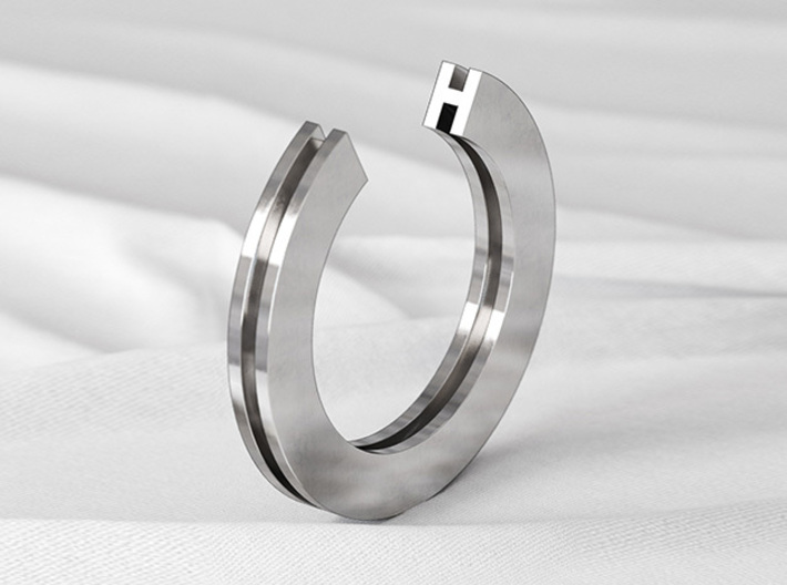 H Ring 3d printed 